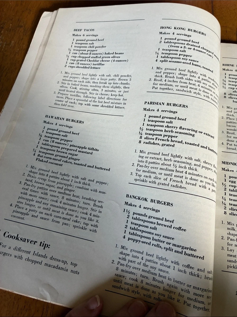 Great Ground-Beef Recipes Cookbook - Vintage Family Circle cookbook from 1965